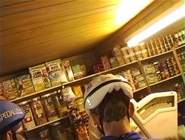 The cramped interior of Balallan shop, Isle of Lewis